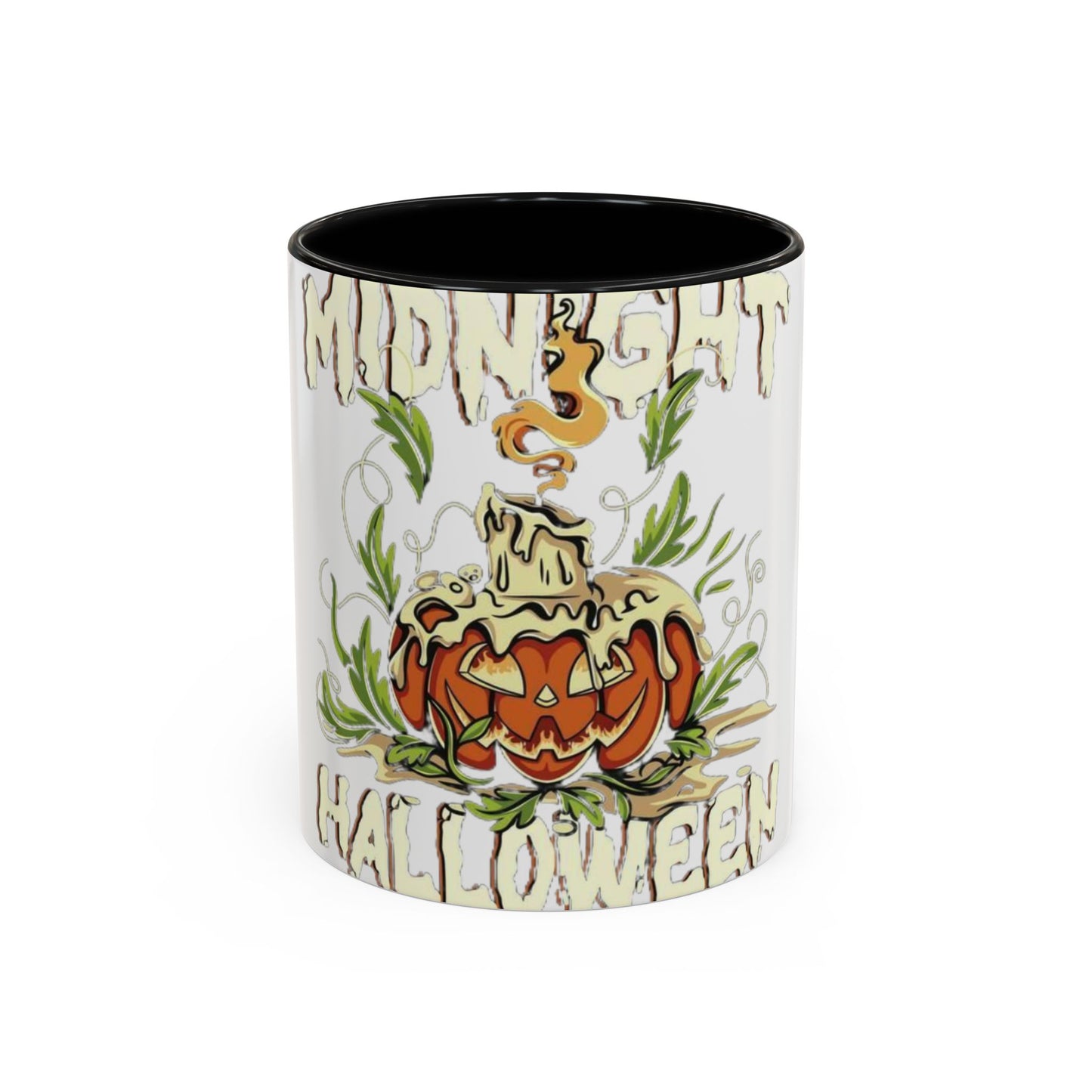 Halloween Accent Coffee Mug with Pumpkin Design, Halloween Gift, Spooky Decor, Fall Celebration, Autumn Coffee Mug