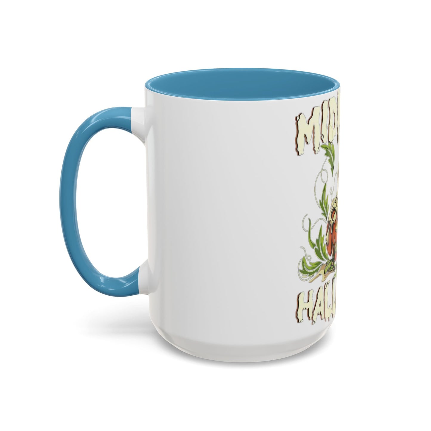 Halloween Accent Coffee Mug with Pumpkin Design, Halloween Gift, Spooky Decor, Fall Celebration, Autumn Coffee Mug