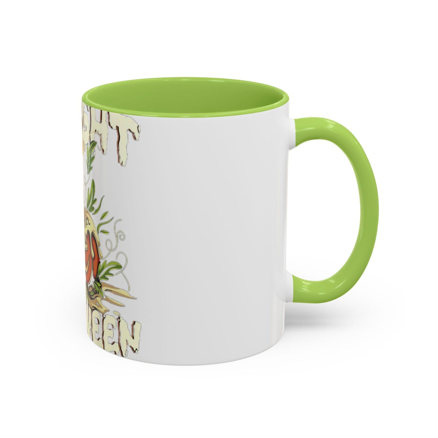 Halloween Accent Coffee Mug with Pumpkin Design, Halloween Gift, Spooky Decor, Fall Celebration, Autumn Coffee Mug