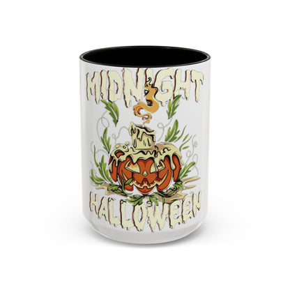 Halloween Accent Coffee Mug with Pumpkin Design, Halloween Gift, Spooky Decor, Fall Celebration, Autumn Coffee Mug
