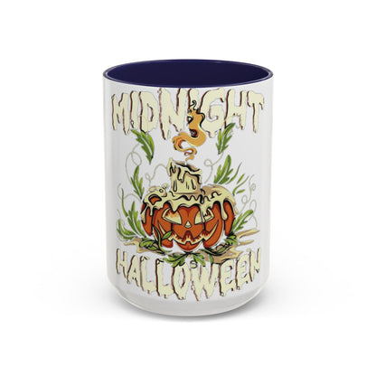 Halloween Accent Coffee Mug with Pumpkin Design, Halloween Gift, Spooky Decor, Fall Celebration, Autumn Coffee Mug